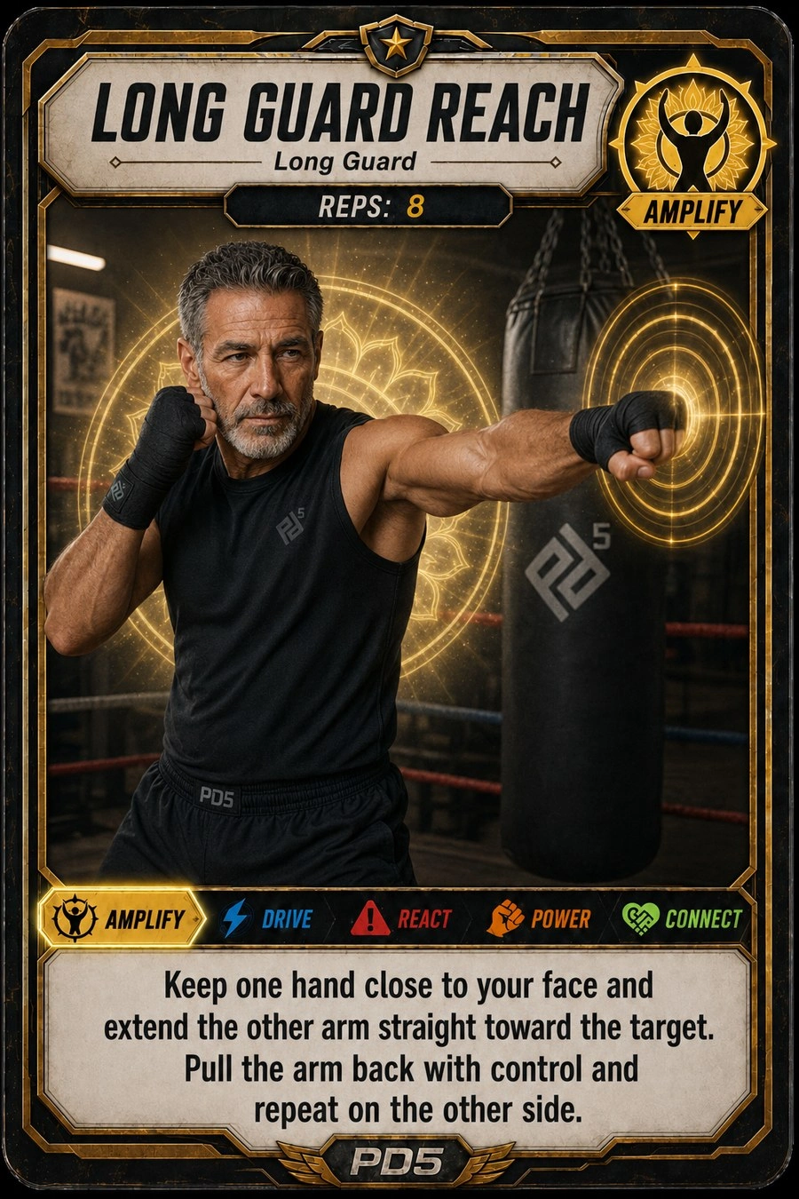 Boxing movement card