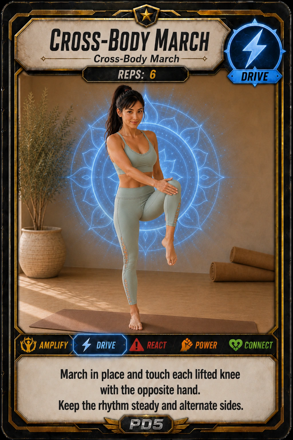 Cross Body March card