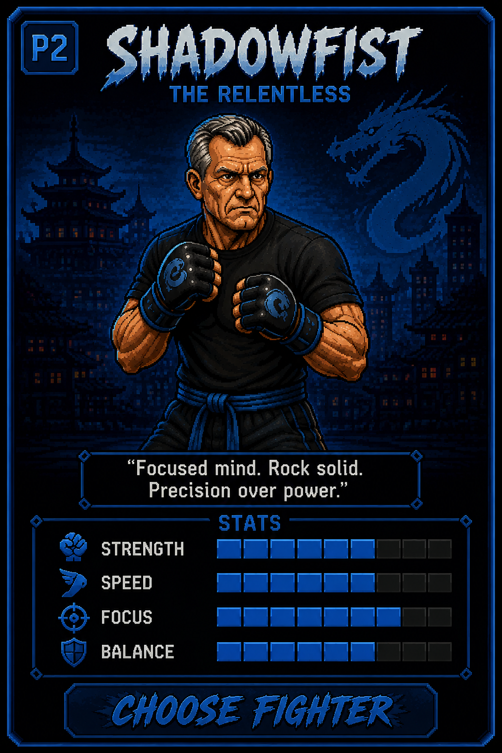 Shadowfist fighter card