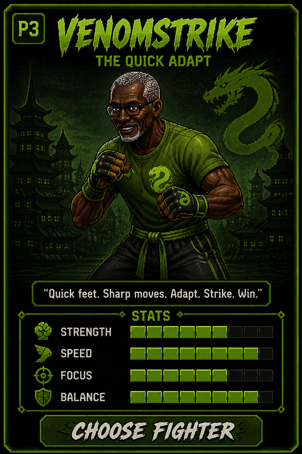 Venomstrike fighter card
